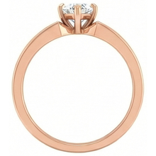 2 Carats Rose Gold Marquise Natural Earth Mined Diamond Engagement Ring