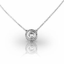 2 Carats Round Brilliant Cut Real Diamonds Pendant Necklace White Gold 14K