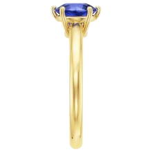 2 Carats Solitaire Ring Genuine Yellow Gold Sri Lankan Sapphire