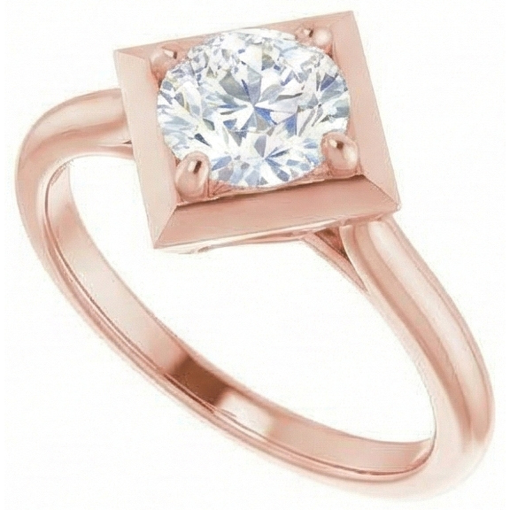2 Carats Solitaire Ring Old Mine Cut Natural Earth Mined Diamond Kite Style Jewellery