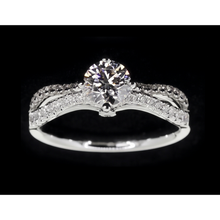2 Carats Split Shank Engagement Ring Round Real Natural Earth Mined Diamond White Gold 14K