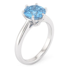 2 Ct Blue Natural Earth Mined Diamond Engagement Gemstone Ring White Gold