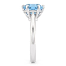 2 Ct Blue Natural Earth Mined Diamond Engagement Gemstone Ring White Gold