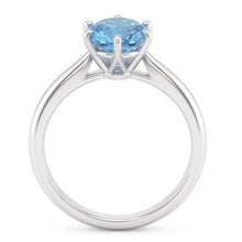 2 Ct Blue Natural Earth Mined Diamond Engagement Gemstone Ring White Gold