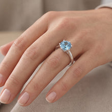 2 Ct Blue Natural Earth Mined Diamond Engagement Gemstone Ring White Gold