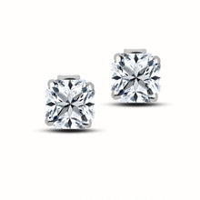 2 Ct F Vs1 Princess Cut Real Natural Earth Mined Diamond Women Stud Earring 14K White Gold