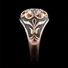 2 Ct Gypsy Solitaire Men’s Ring Round Old Miner Real Natural Earth Mined Diamond Flower Style