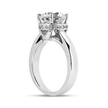 2 Ct Hidden Halo Round Natural Brilliant Diamond Solitaire Ring White Gold