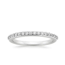 2 Ct Round Brilliant Genuine Cut Diamond Wedding Band 14K White Gold