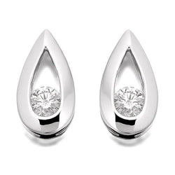 2 Ct Round Cut Real Diamonds Stud Earrings New White Gold Sparkling