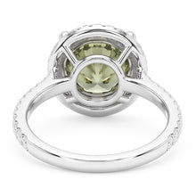 2 Ct Round Green Sapphire Natural Earth Mined Diamond Wedding Ring