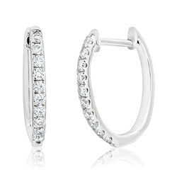 2 Ct Round Women Hoop Earrings Cut Real Diamond