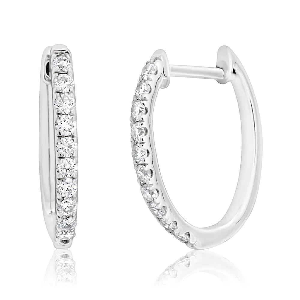 2 Ct Round Women Hoop Earrings Cut Real Diamond 