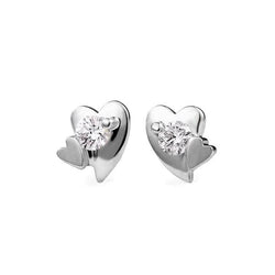 2 Ct Sparkling Round Cut Genuine Diamonds Women Studs Earring