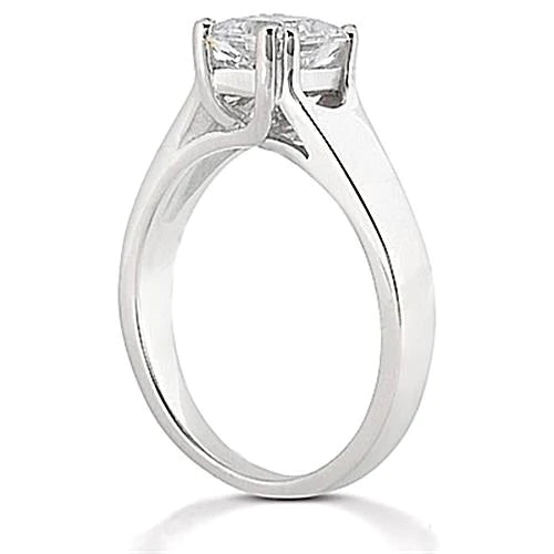 2 Ct. E VVS1 Natural Diamond Ring Solitaire Princess Cut Gold
