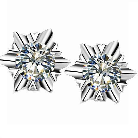 2 Ct. Round Solitaire Natural Diamond Stud Earring Jewelry