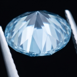 2 Carat Round Cut Blue Enhanced Loose Natural Earth Mined Diamond