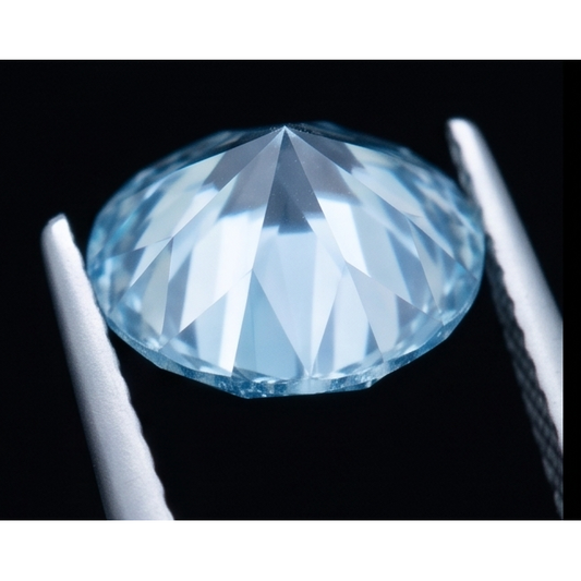 2 Carat Round Cut Blue Enhanced Loose Natural Earth Mined Diamond - view 1