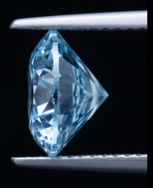 2 Carat Round Cut Blue Enhanced Loose Natural Earth Mined Diamond - view 2