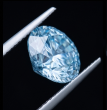 2 Carat Round Cut Blue Enhanced Loose Natural Earth Mined Diamond - view 3