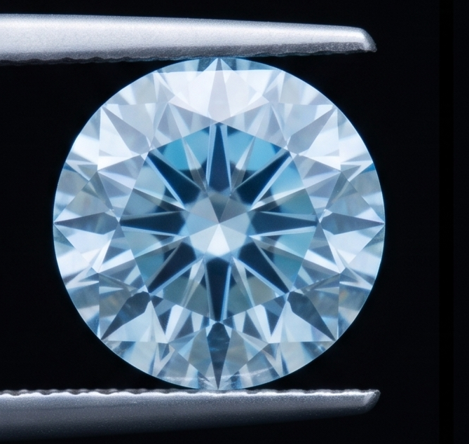 2 Carat Round Cut Blue Enhanced Loose Natural Earth Mined Diamond - view 4