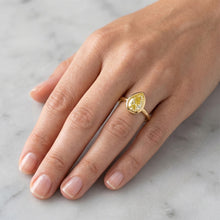 2 ct Canary Yellow Diamond Proposal Ring in 14 Karat Yellow Gold