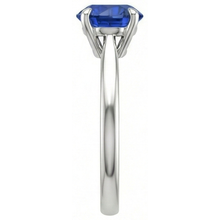 2 ct Genuine Solitaire Sapphire Ring For Sale