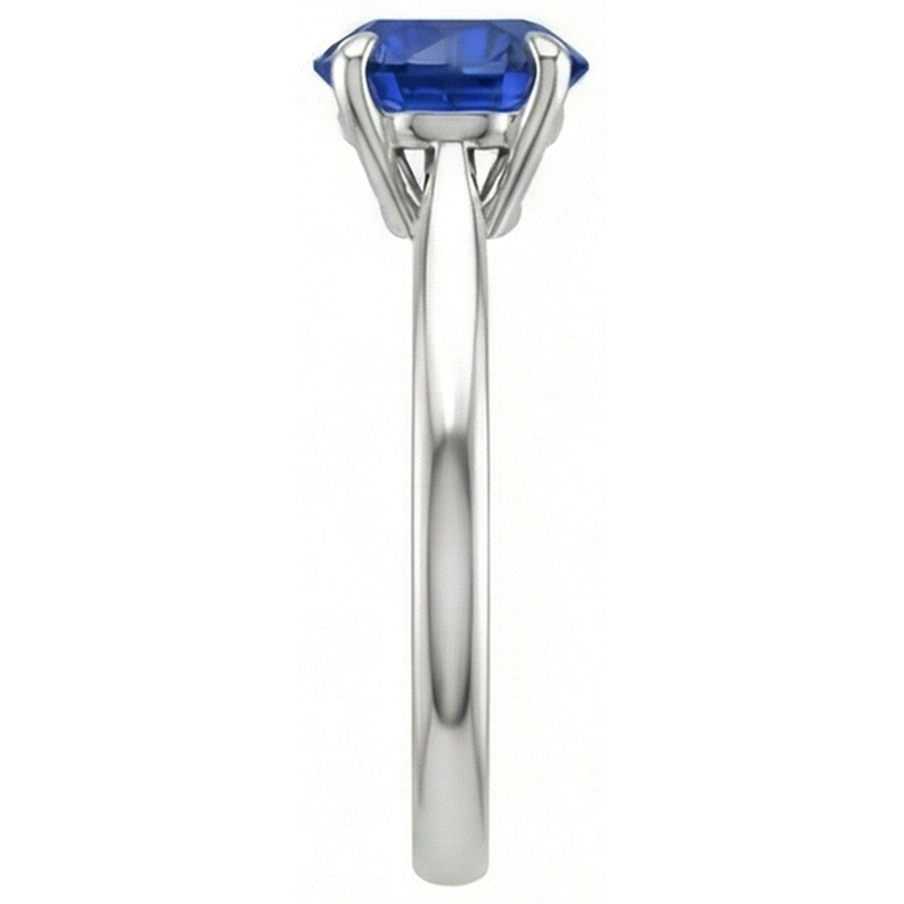 2 ct Genuine Solitaire Sapphire Ring For Sale