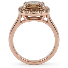 Luxury Halo Setting Ring 2.25 ct – profile view