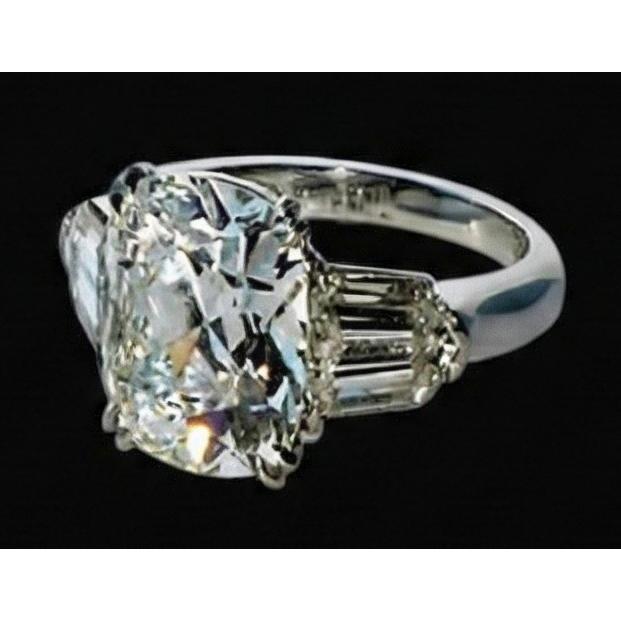 2.41 Carat Real Natural Earth Mined Diamond 3-Stone Ring White Gold Jewellery