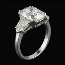 2.41 Carat Real Natural Earth Mined Diamond 3-Stone Ring White Gold Jewellery
