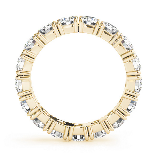 Eternity Band 14K Yellow Gold with Diamond – front view