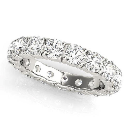 Fine Diamond Eternity Band 0.15-ct 14 Karat White Gold – main view