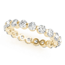 Brilliant Diamond Round Brilliant Eternity Band in 14 Karat Yellow Gold – main view