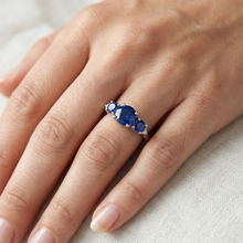 2.75 Ct Ceylon Sapphire Round Natural Earth Mined Diamond Ring White Gold 14K