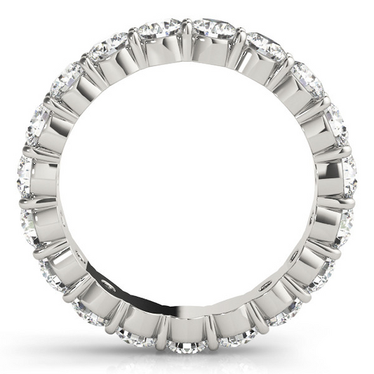 Diamond Eternity Band 2.88-ct 14K White Gold – front view