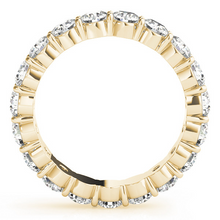 Eternity Band 14 Karat Yellow Gold with Diamond – front view