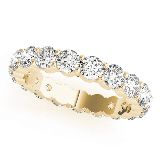 Handcrafted Eternity Band 2.88 ct – main view