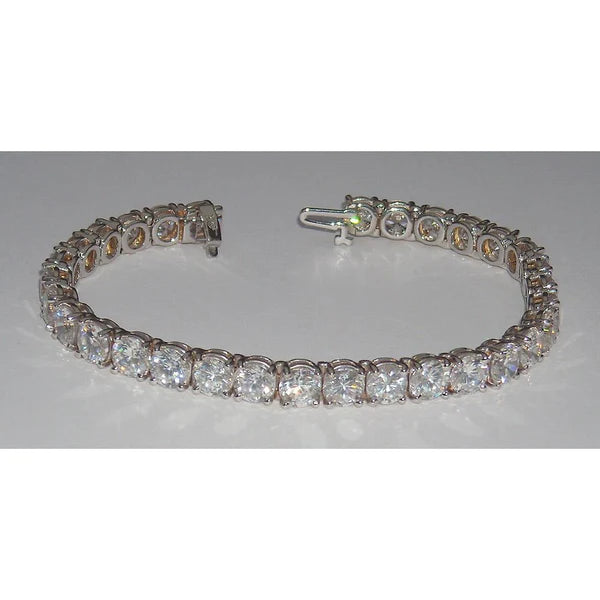 20.15 Ct Large Real Diamond Tennis Bracelet Vs Jewelry 31 Stones