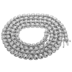 20 Carat Natural Earth Mined Diamond Tennis Necklace For Special Occasions