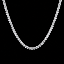 20 Carat Lab Grown Diamonds Tennis Necklace White Gold 14K 20 Inch Chain