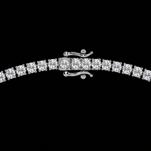 20 Carat Lab Grown Diamonds Tennis Necklace White Gold 14K 20 Inch Chain