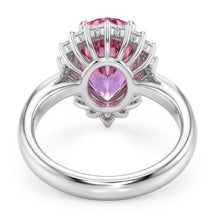 21.75 Carats Pear Kunzite With Round Natural Earth Mined Diamonds Ring White Gold 14K