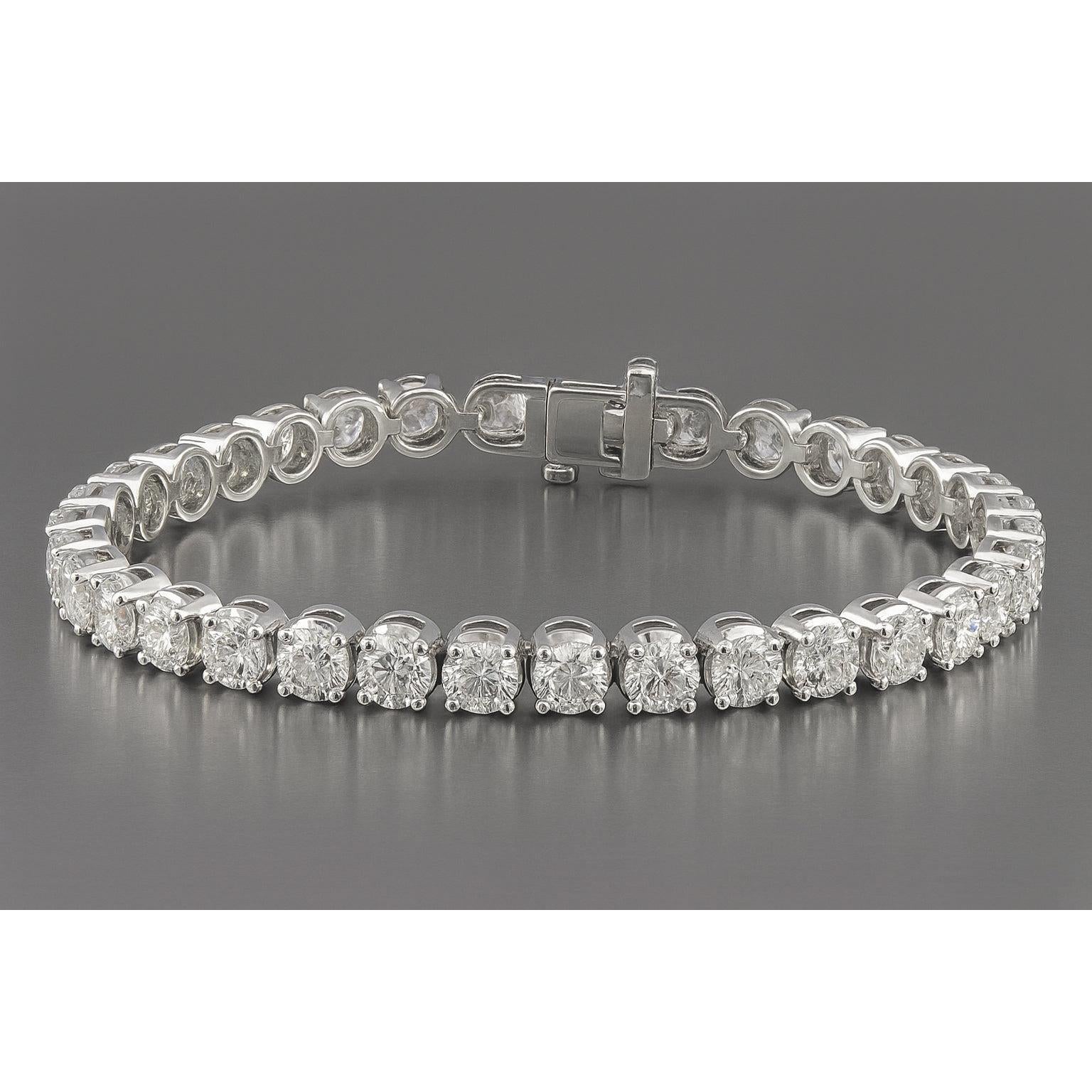 24 Carat Natural Earth Mined Diamond Tennis Bracelet
