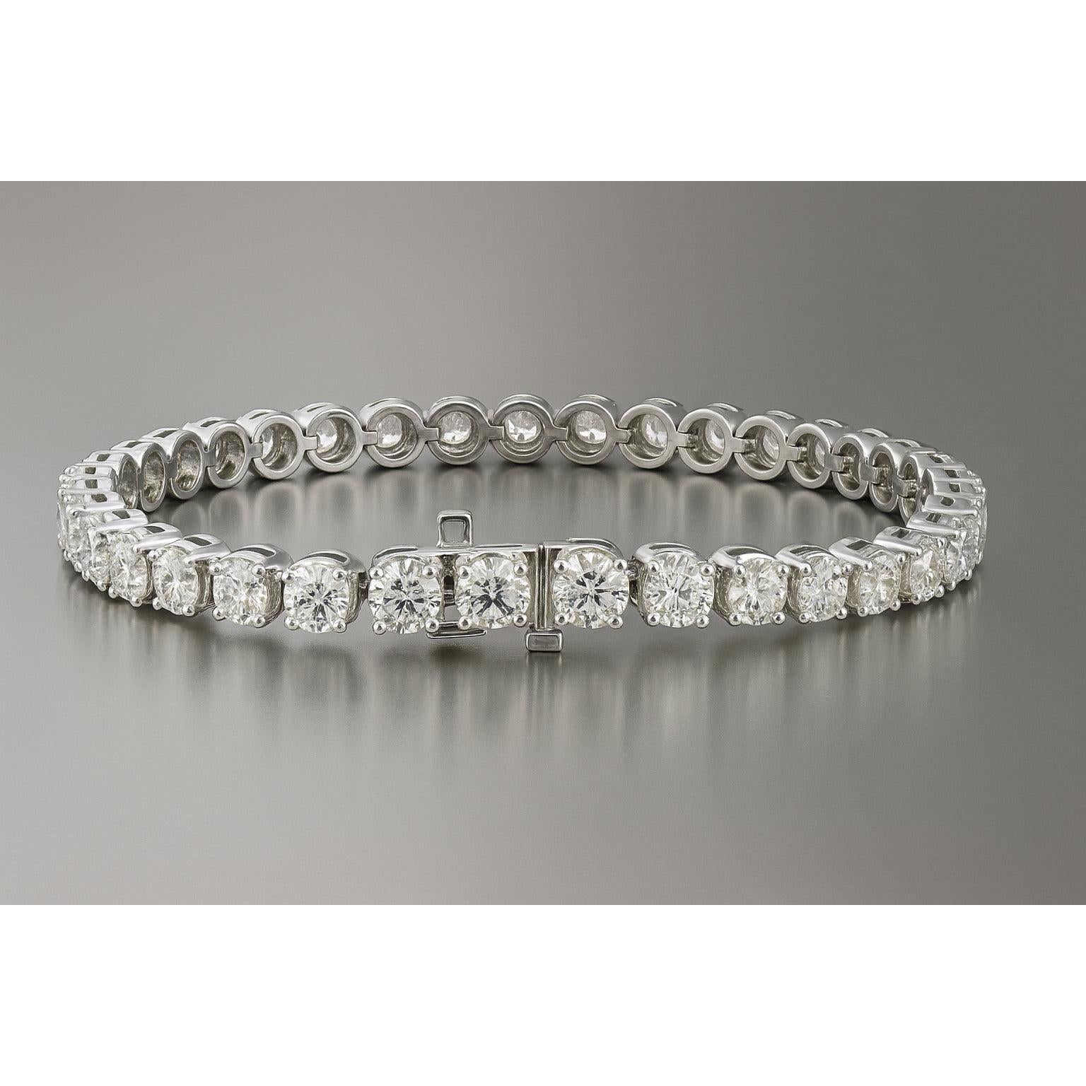 24 Carat Natural Earth Mined Diamond Tennis Bracelet