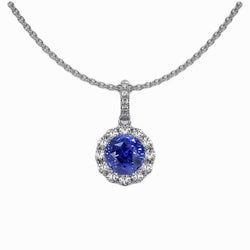 Luxury Cornflower Blue Sapphire Precious Stone Pendant – 1 ct 14