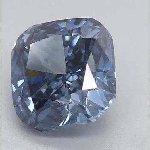 Cornflower Blue Sapphire Cushion Loose Sapphires Natural in Gold – side view