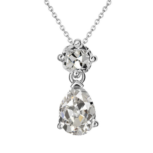 Sophisticated Brilliant Diamond Pendant 4 ct – main view