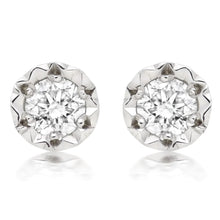 2.00 Ct Real Brilliant Cut Diamonds Ladies Studs Earrings White Gold 14K