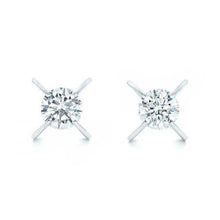 2.00 Ct Round Brilliant Cut Real Diamonds Women Studs Earring White Gold